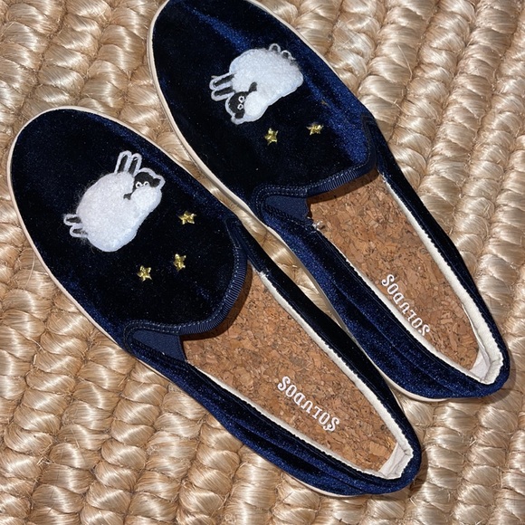 Soludos NWT velvet signature flat shoes 8 - Picture 5 of 11